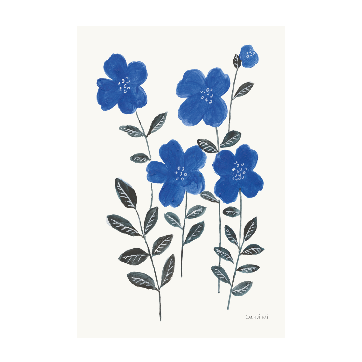 wall-art-print-canvas-poster-framed-Borrowed and Blue, Style B , By Danhui Nai-GIOIA-WALL-ART