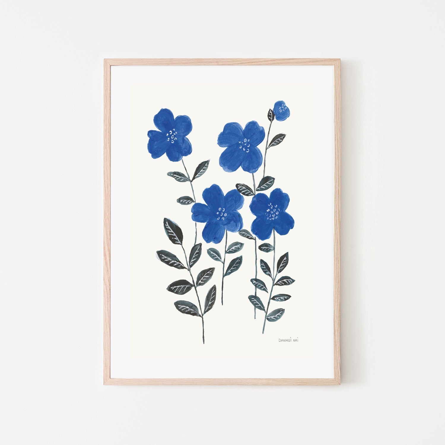 wall-art-print-canvas-poster-framed-Borrowed and Blue, Style B , By Danhui Nai-GIOIA-WALL-ART
