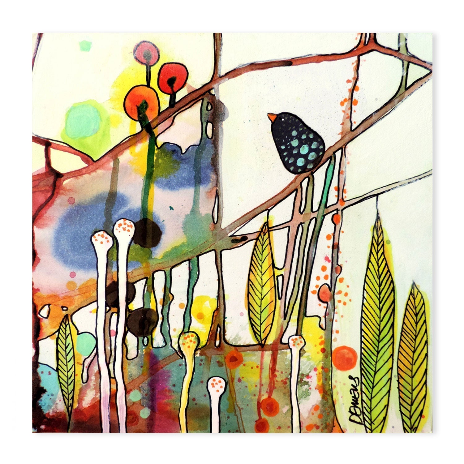 wall-art-print-canvas-poster-framed-Botanical Bliss-GIOIA-WALL-ART