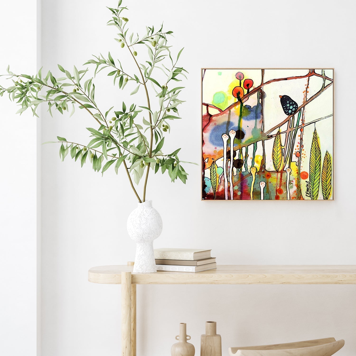 wall-art-print-canvas-poster-framed-Botanical Bliss-GIOIA-WALL-ART