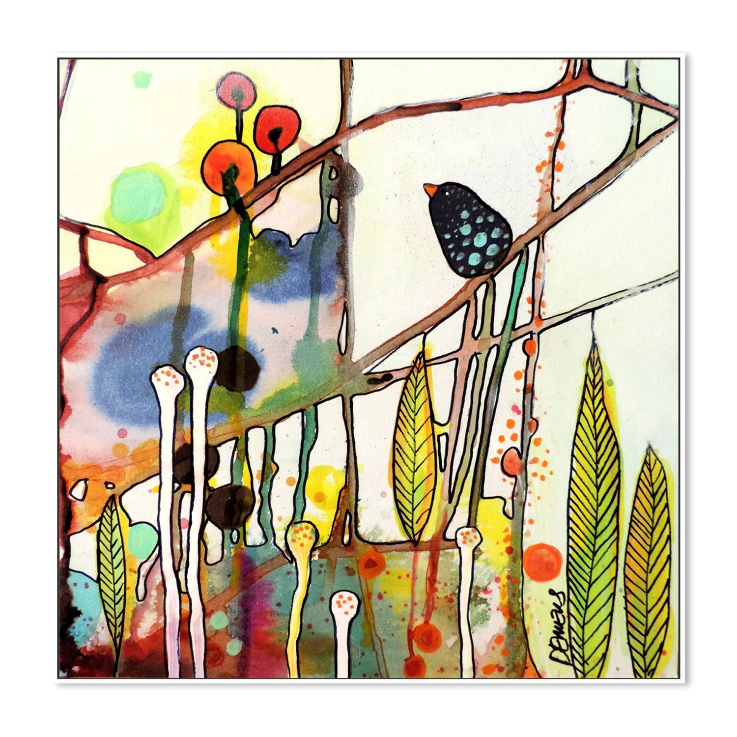 wall-art-print-canvas-poster-framed-Botanical Bliss-GIOIA-WALL-ART