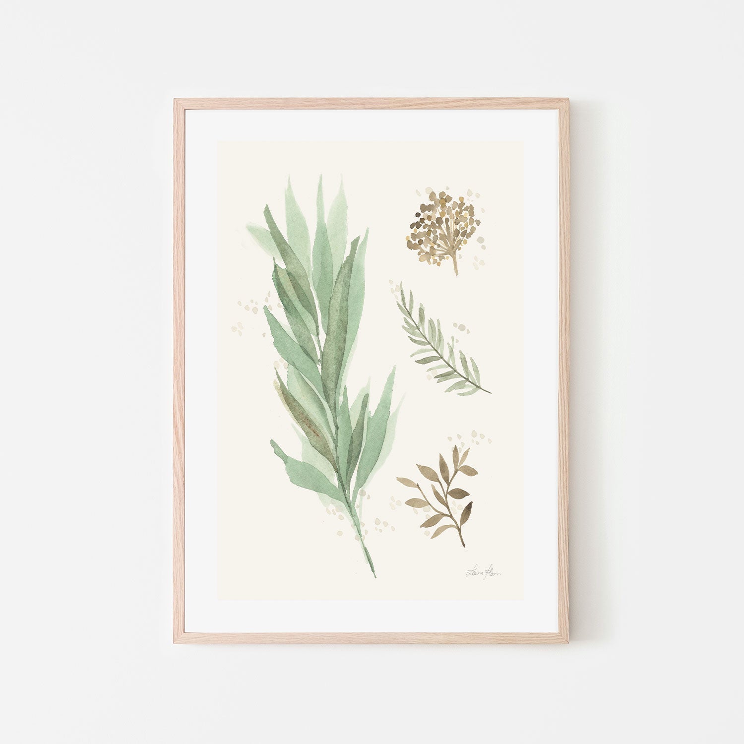 wall-art-print-canvas-poster-framed-Botanical Collage, Style A , By Laura Horn-GIOIA-WALL-ART