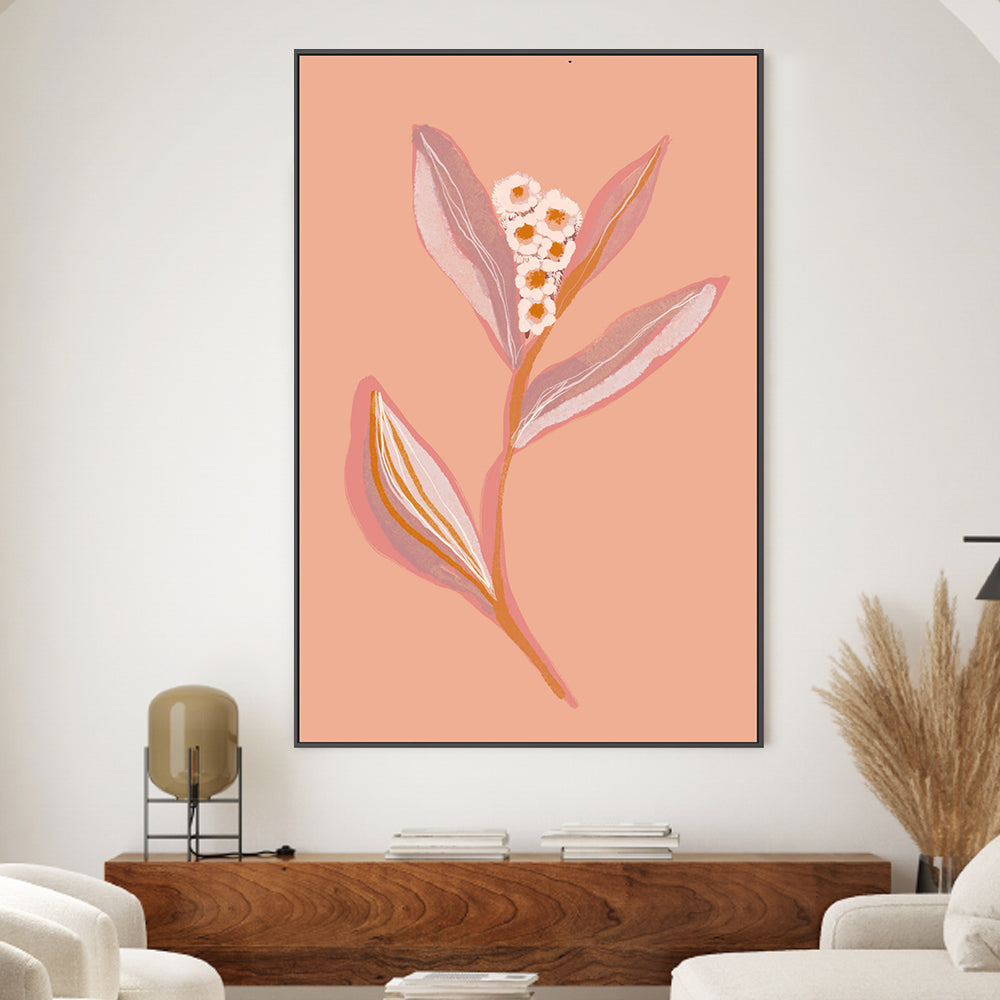 wall-art-print-canvas-poster-framed-Botanical Floral Peach, Style A , By Hope Bainbridge-2