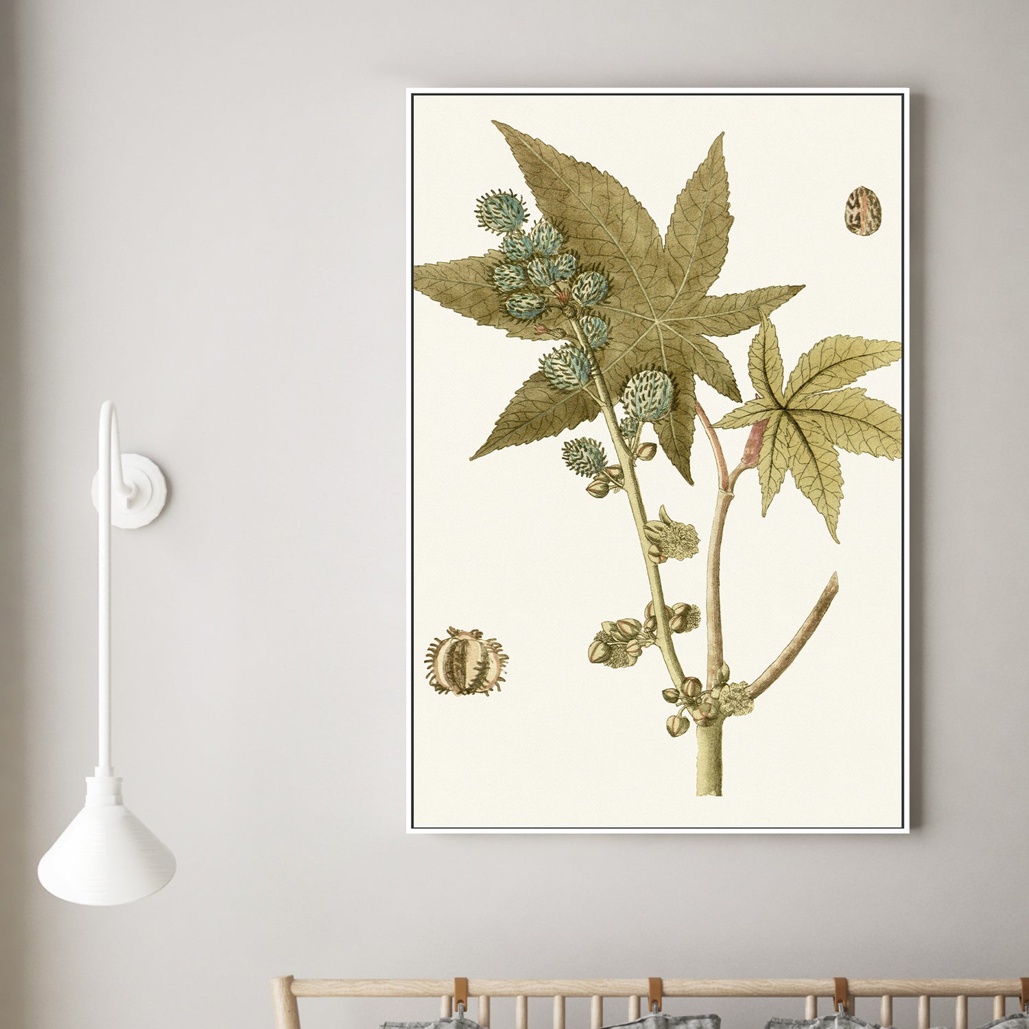 wall-art-print-canvas-poster-framed-Botanical Leaf, Style A-2