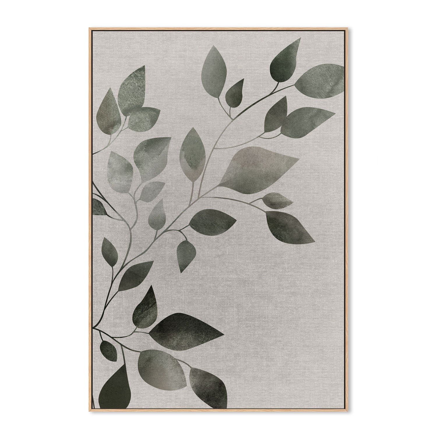 wall-art-print-canvas-poster-framed-Botanical Pair Green Style B-by-Dear Musketeer Studio-Gioia Wall Art