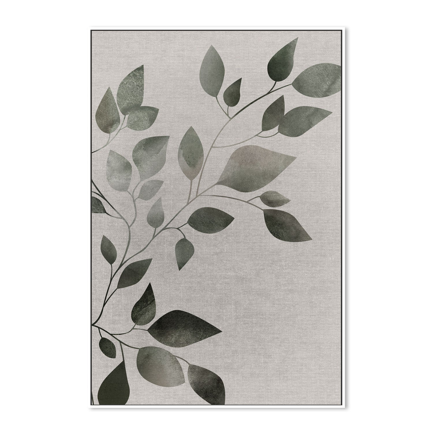 wall-art-print-canvas-poster-framed-Botanical Pair Green Style B-by-Dear Musketeer Studio-Gioia Wall Art