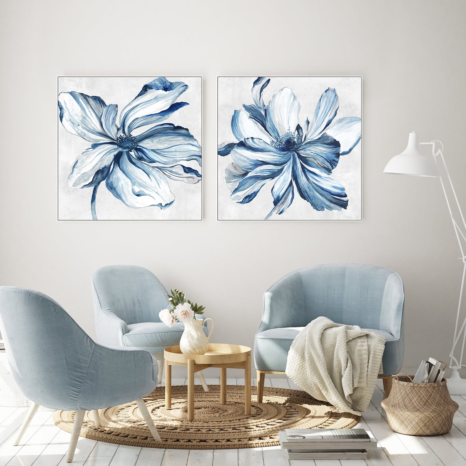 wall-art-print-canvas-poster-framed-Botanical, Style A & B, Set Of 2 , By Asia Jensen-7