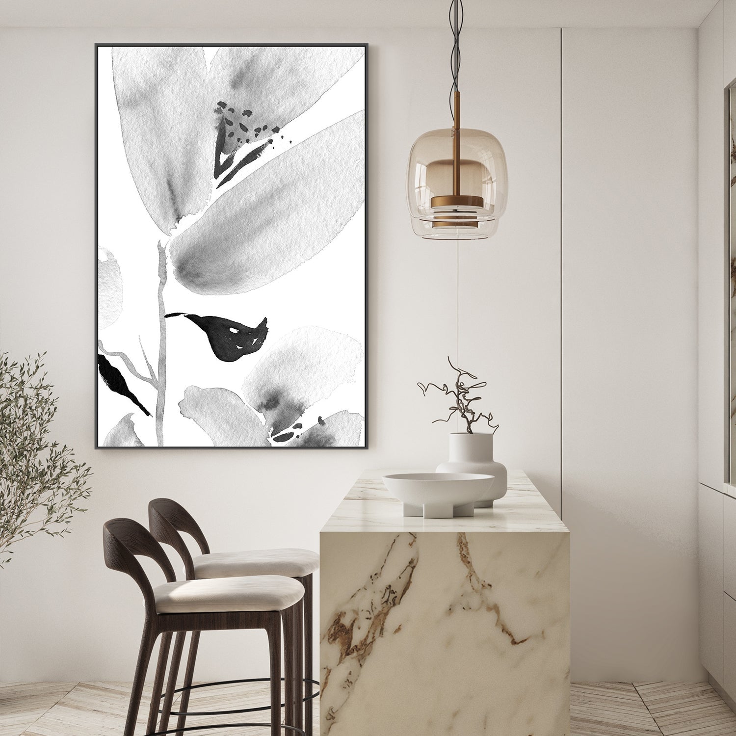 wall-art-print-canvas-poster-framed-Botanical, Style B , By Danushka Abeygoda-2