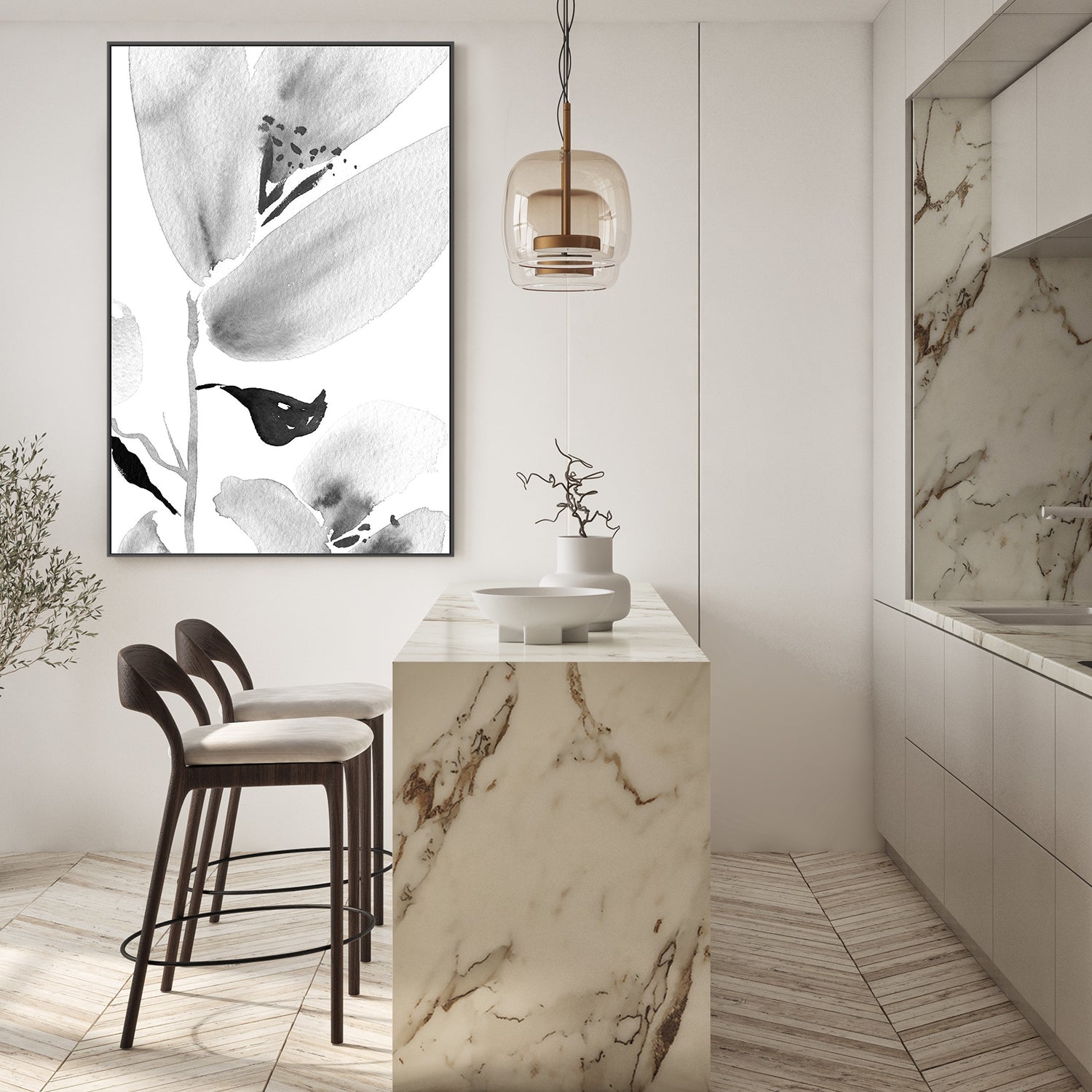 wall-art-print-canvas-poster-framed-Botanical, Style B , By Danushka Abeygoda-7