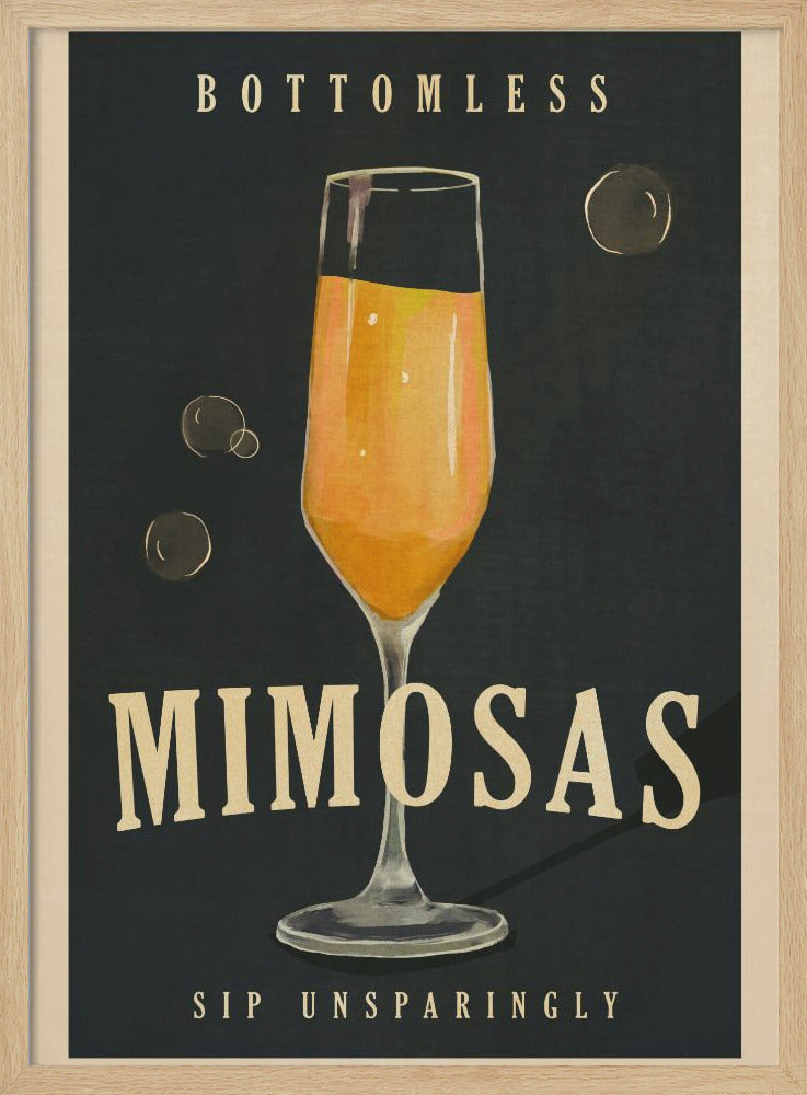 wall-art-print-canvas-poster-framed-Bottomless Mimosas Brunch Prosecco &amp; Champagne Art , By Brett Gramse-1
