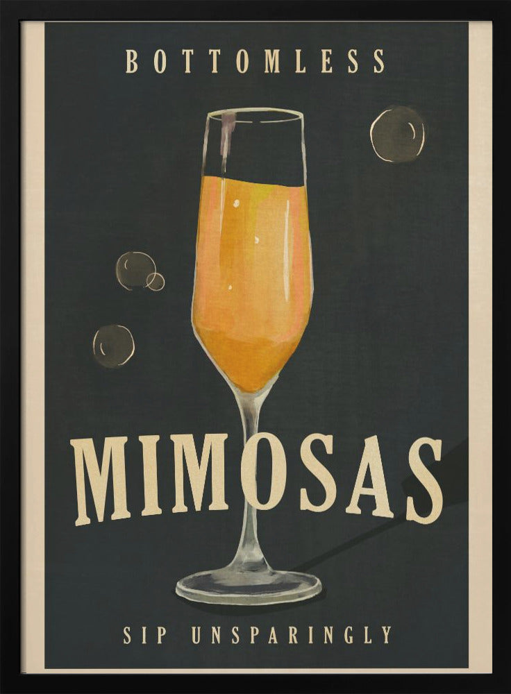 wall-art-print-canvas-poster-framed-Bottomless Mimosas Brunch Prosecco &amp; Champagne Art , By Brett Gramse-2