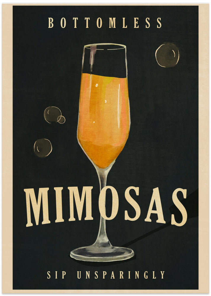 wall-art-print-canvas-poster-framed-Bottomless Mimosas Brunch Prosecco &amp; Champagne Art , By Brett Gramse-4