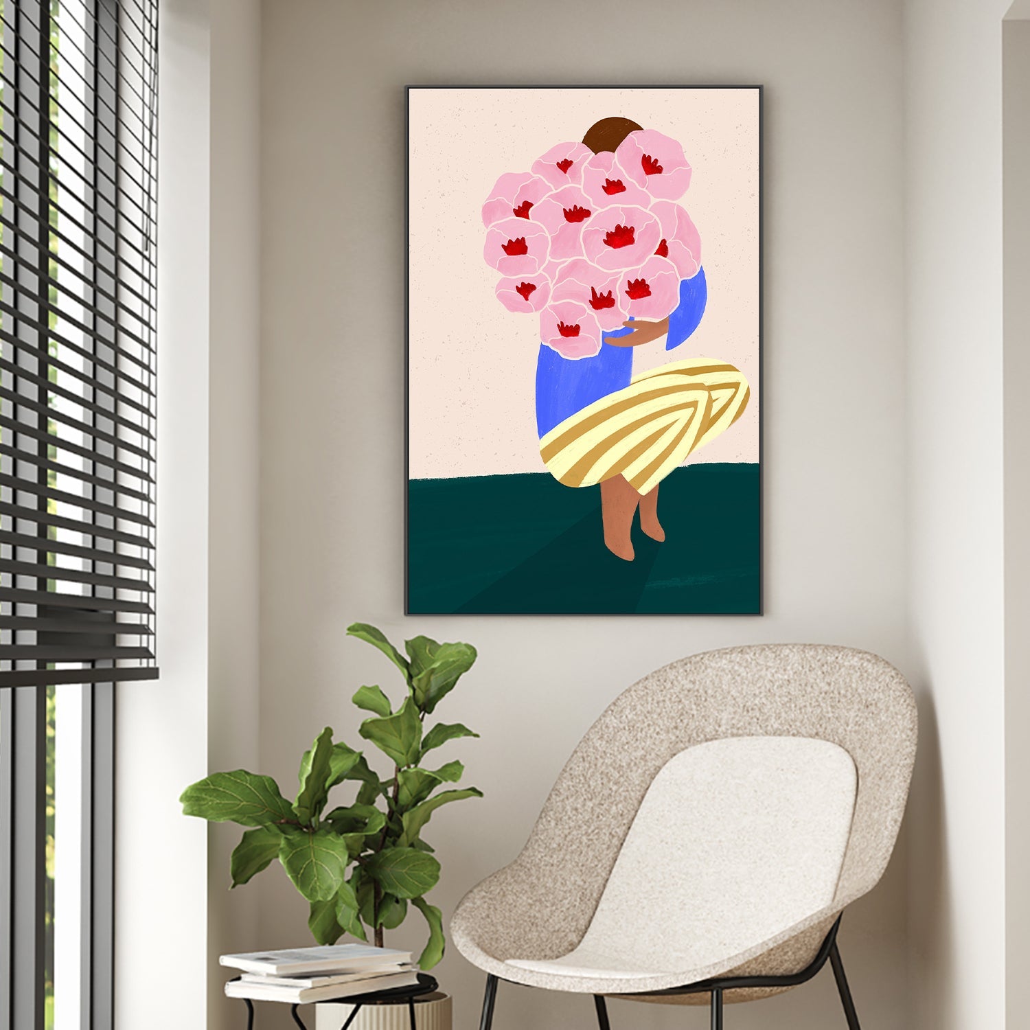 wall-art-print-canvas-poster-framed-Bouquet of Flowers-2