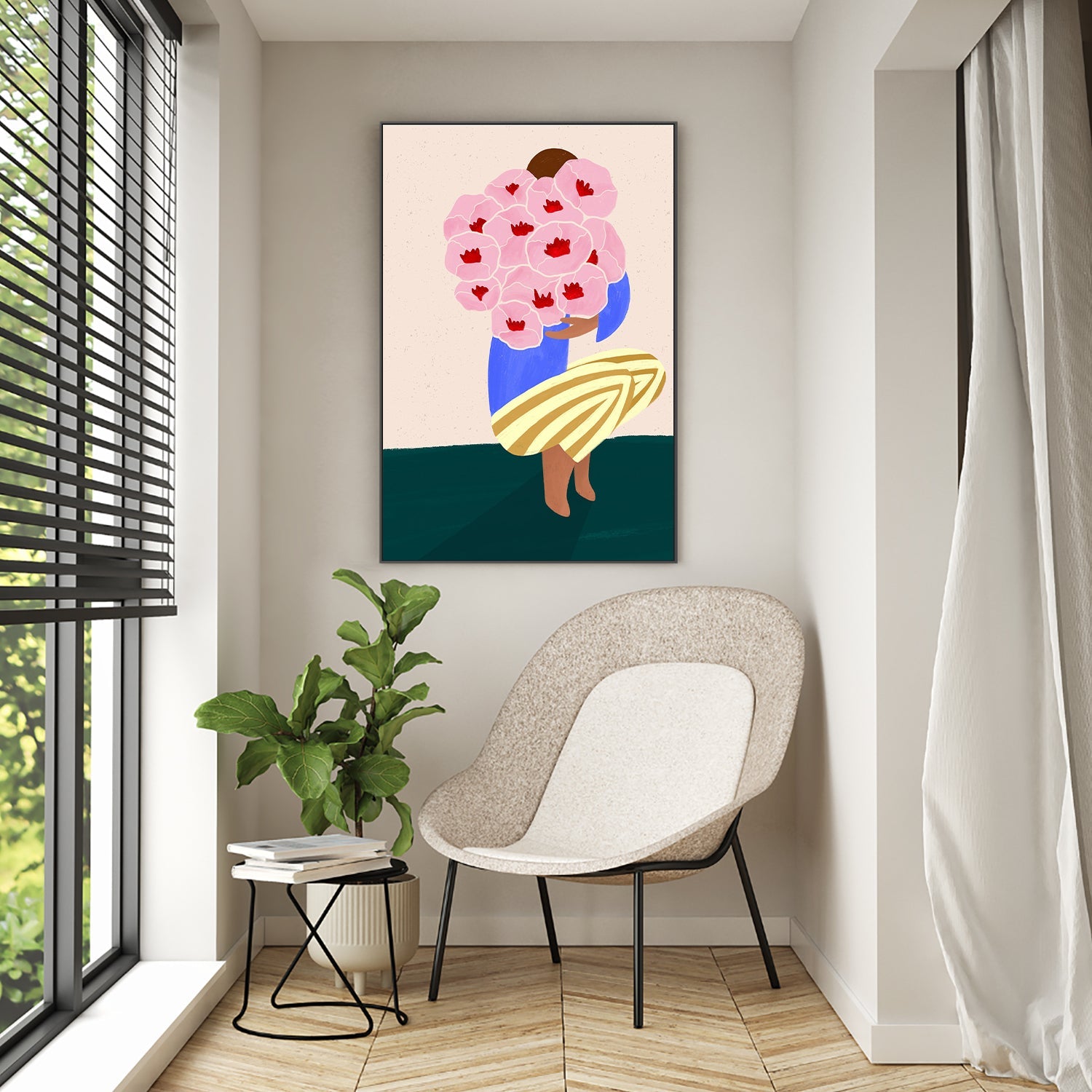 wall-art-print-canvas-poster-framed-Bouquet of Flowers-7