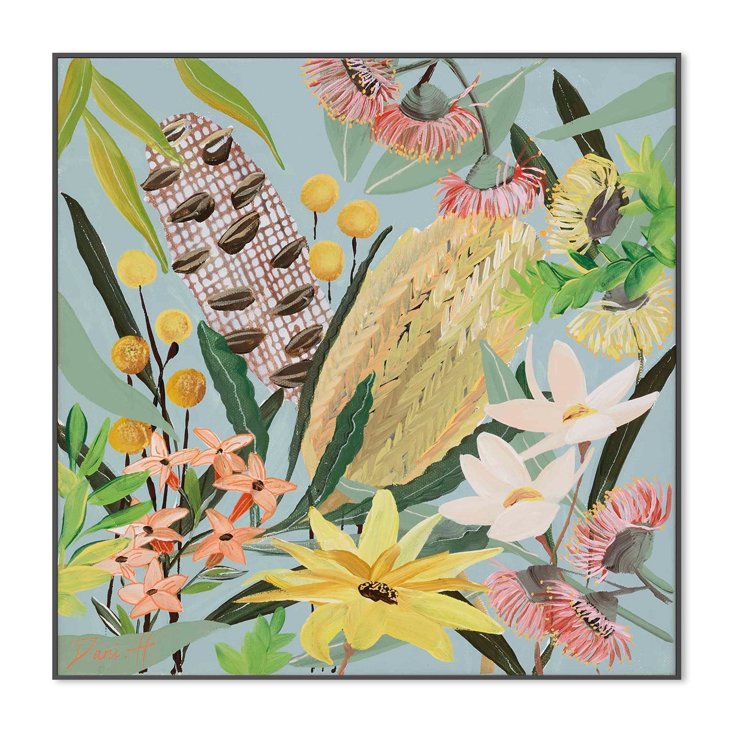 wall-art-print-canvas-poster-framed-Bouquet, Style A-3