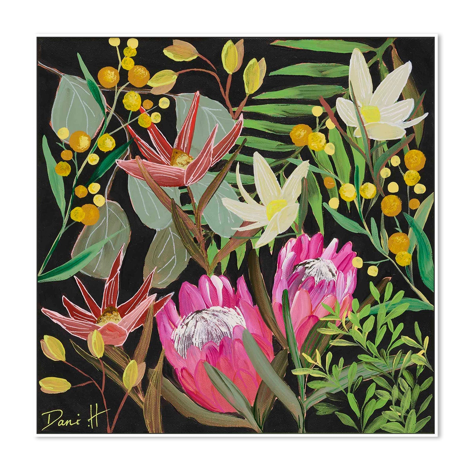 wall-art-print-canvas-poster-framed-Bouquet, Style C-5