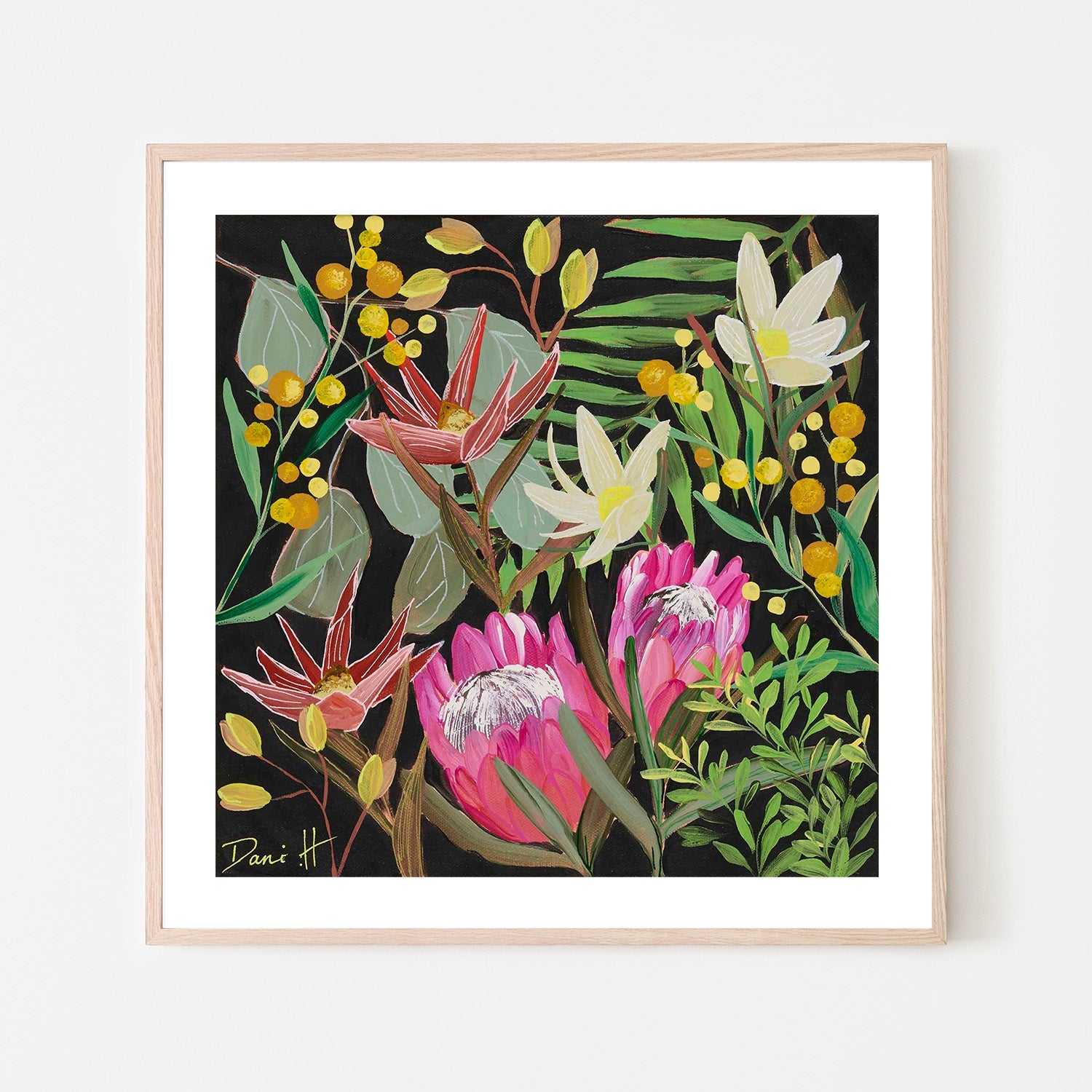 wall-art-print-canvas-poster-framed-Bouquet, Style C-6