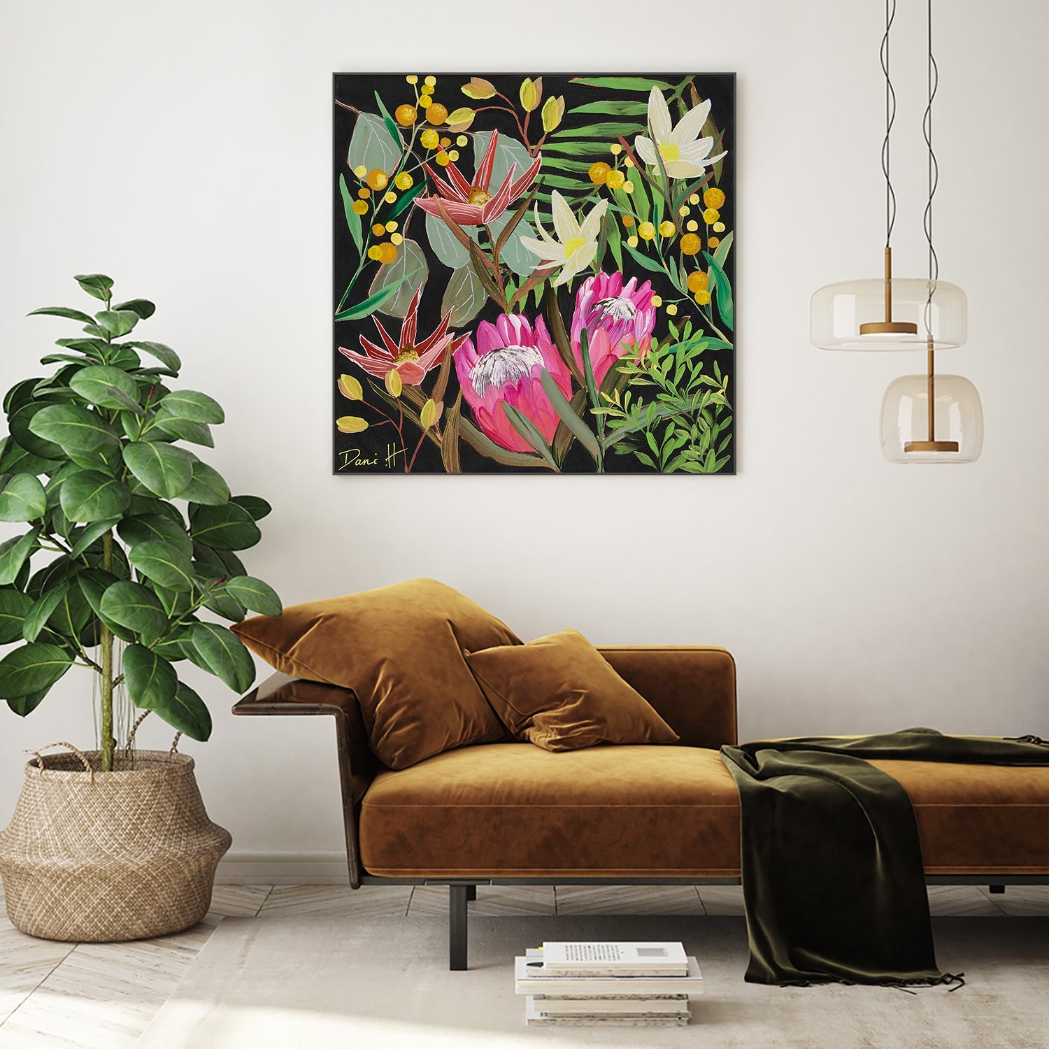 wall-art-print-canvas-poster-framed-Bouquet, Style C-7