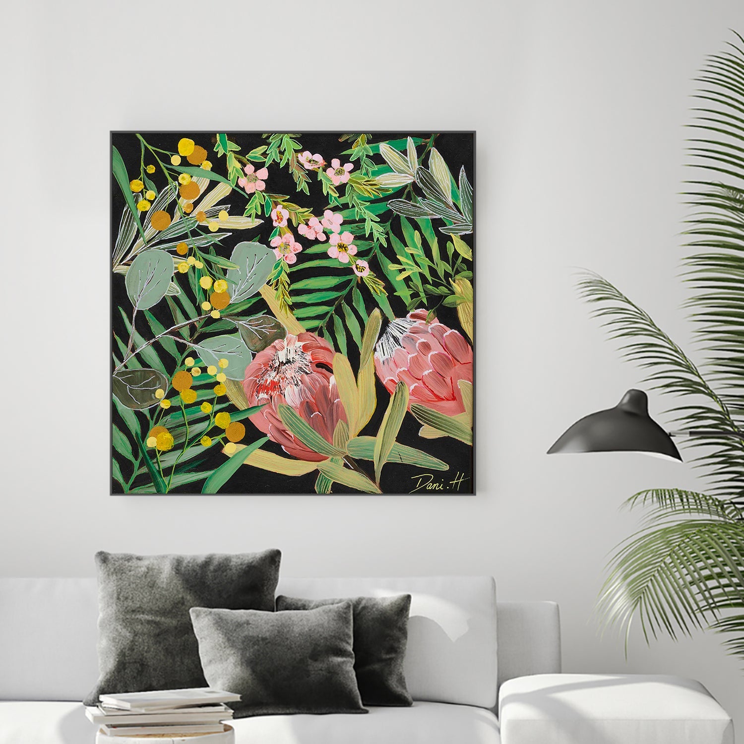 wall-art-print-canvas-poster-framed-Bouquet, Style D-2