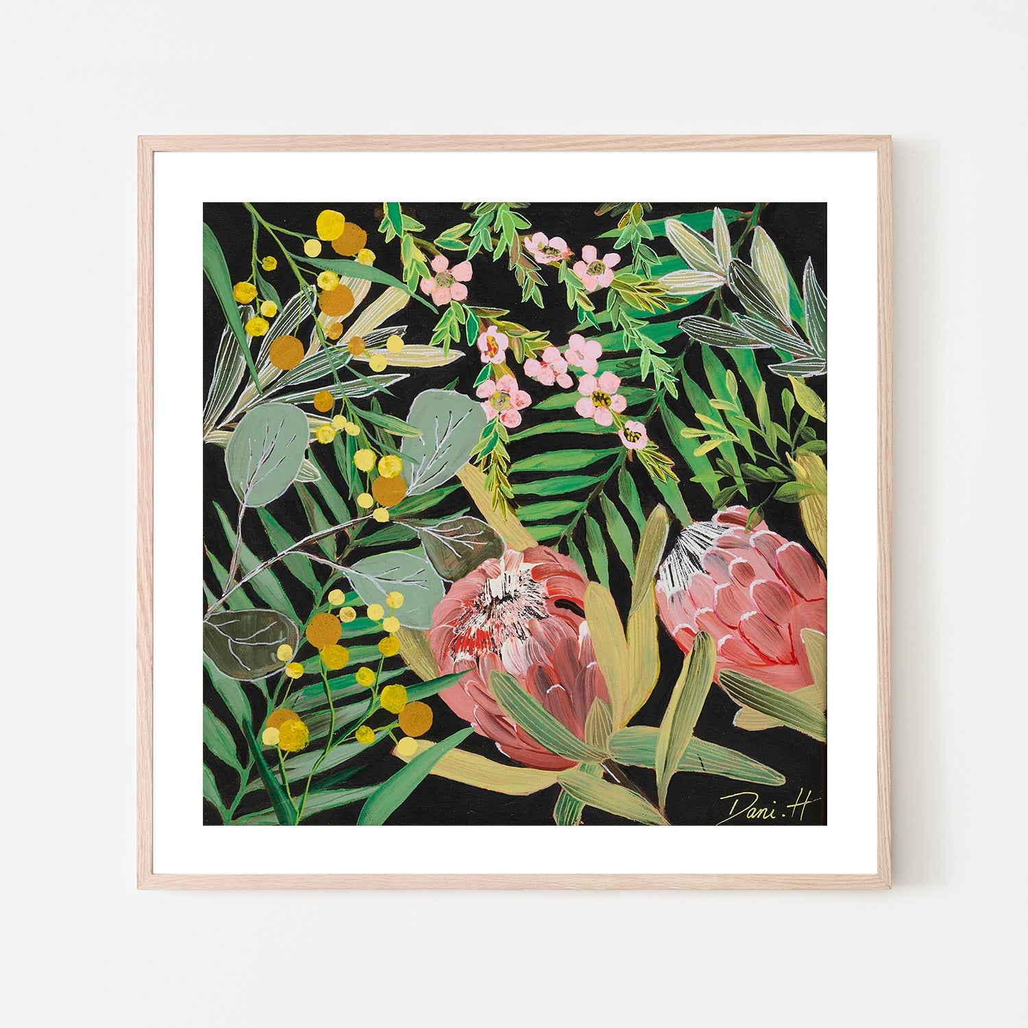 wall-art-print-canvas-poster-framed-Bouquet, Style D-6