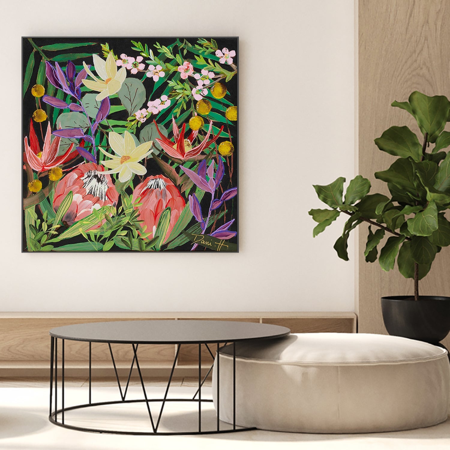 wall-art-print-canvas-poster-framed-Bouquet, Style E-2