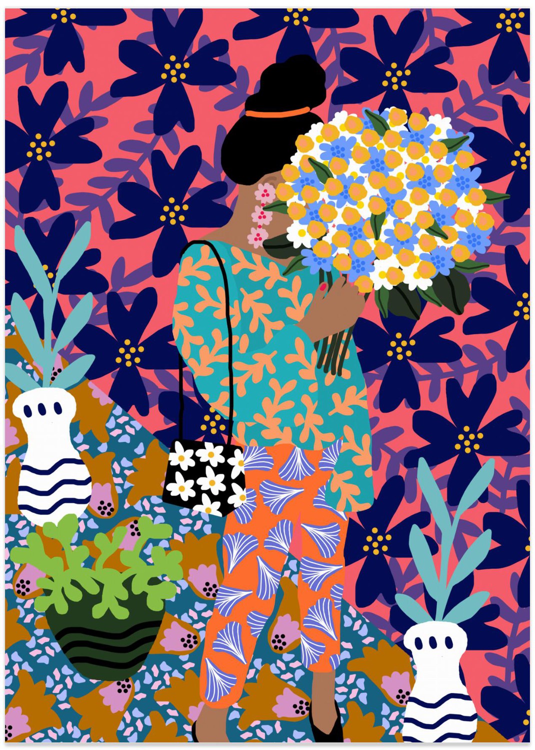 Bouquet Woman , By Rafaela Mascaro