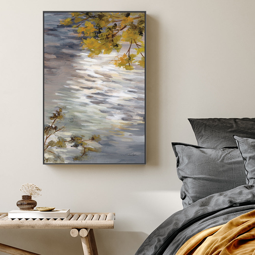 wall-art-print-canvas-poster-framed-Branches and Ripples-by-Silvia Vassileva-Gioia Wall Art