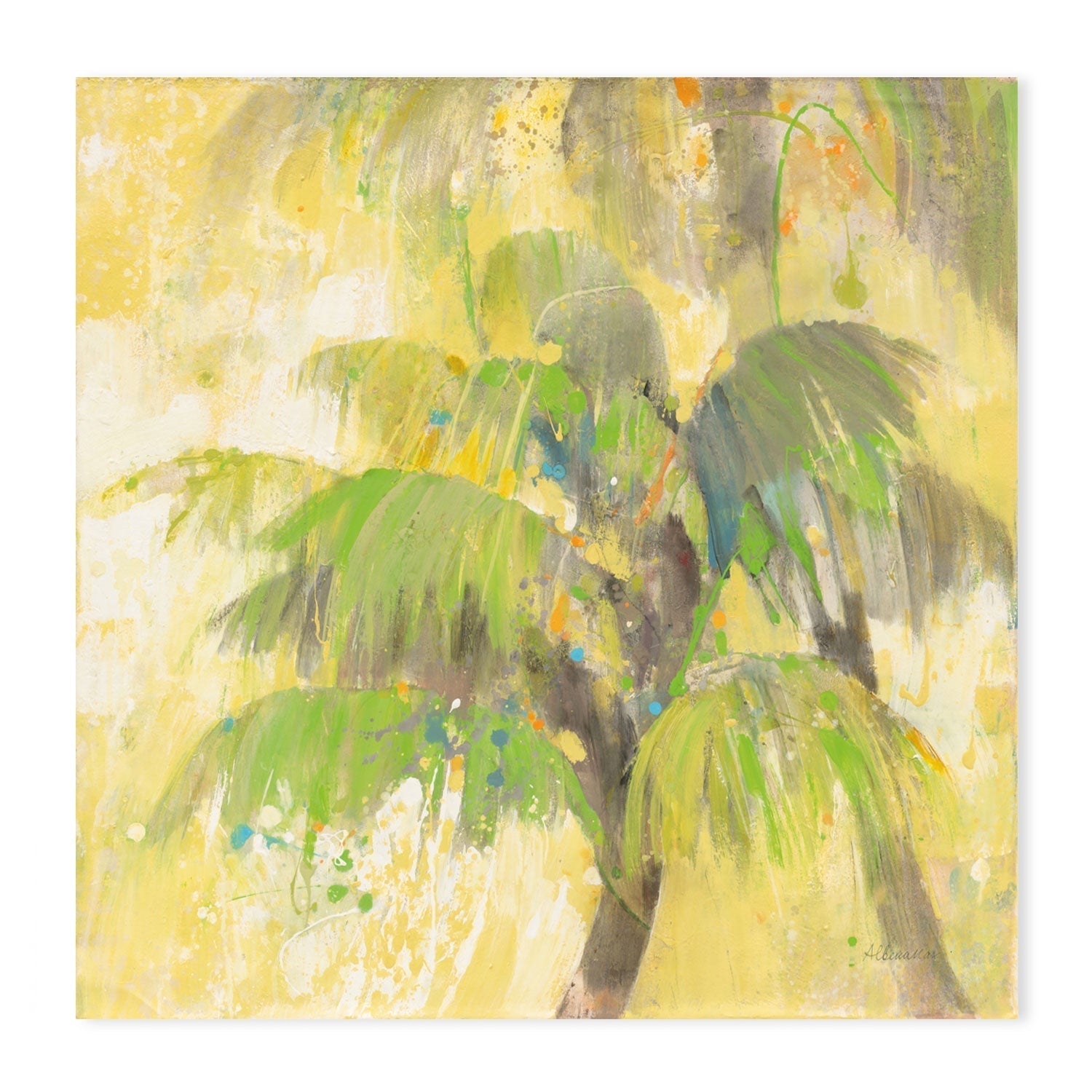 wall-art-print-canvas-poster-framed-Breezy Palm , By Albena Hristova-GIOIA-WALL-ART