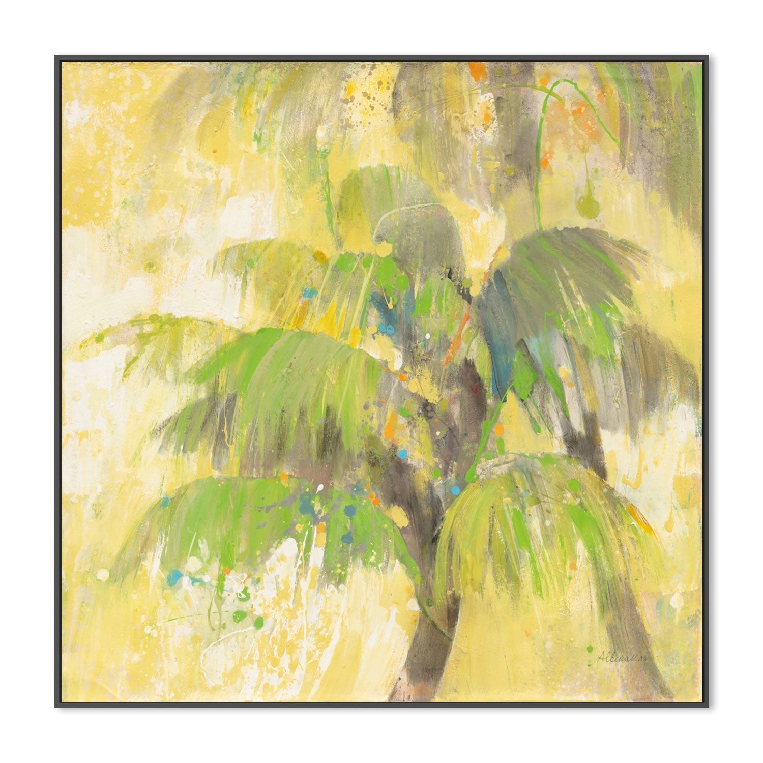 wall-art-print-canvas-poster-framed-Breezy Palm , By Albena Hristova-GIOIA-WALL-ART