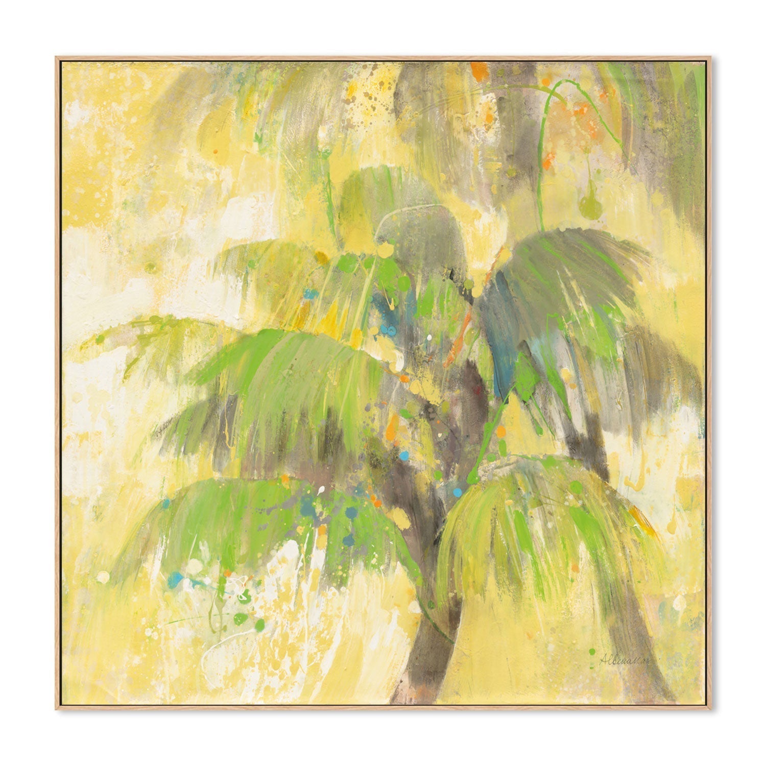 wall-art-print-canvas-poster-framed-Breezy Palm , By Albena Hristova-GIOIA-WALL-ART