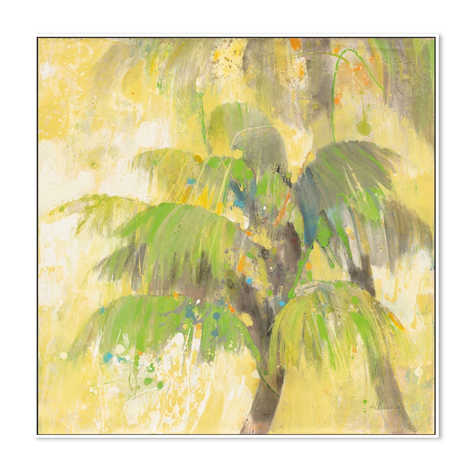 wall-art-print-canvas-poster-framed-Breezy Palm , By Albena Hristova-GIOIA-WALL-ART