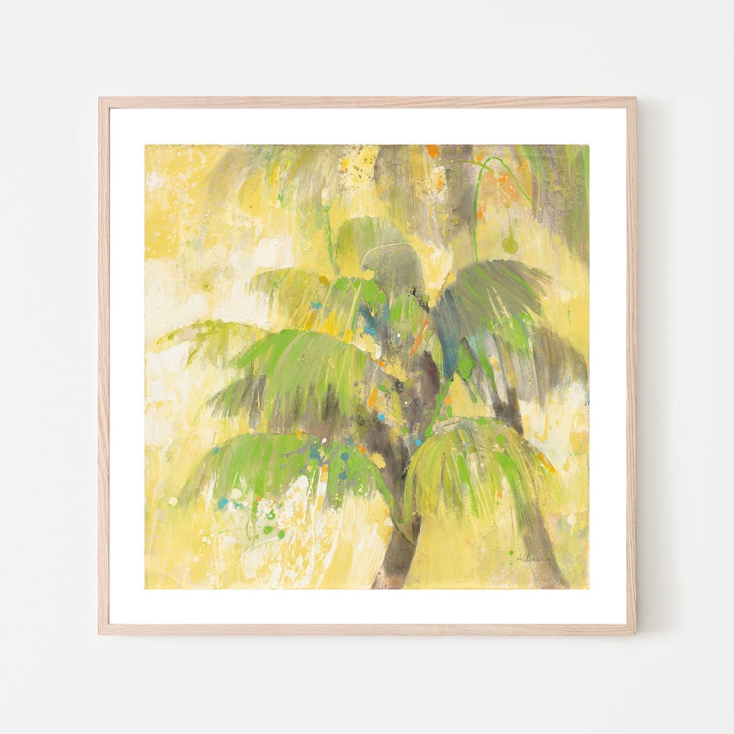 wall-art-print-canvas-poster-framed-Breezy Palm , By Albena Hristova-GIOIA-WALL-ART