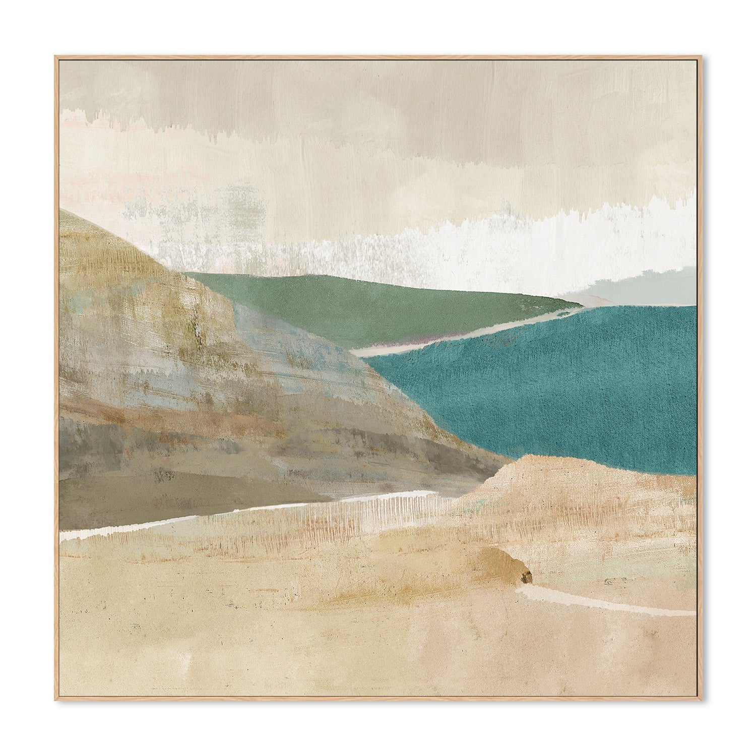 wall-art-print-canvas-poster-framed-Bright Stone Bay, Style A , By Flora Kouta-4