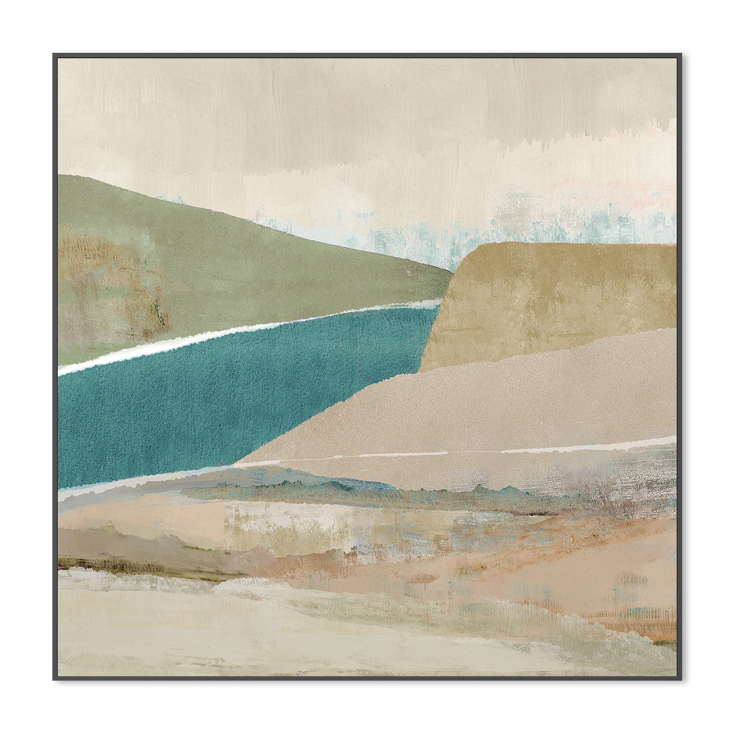 wall-art-print-canvas-poster-framed-Bright Stone Bay, Style B , By Flora Kouta-3