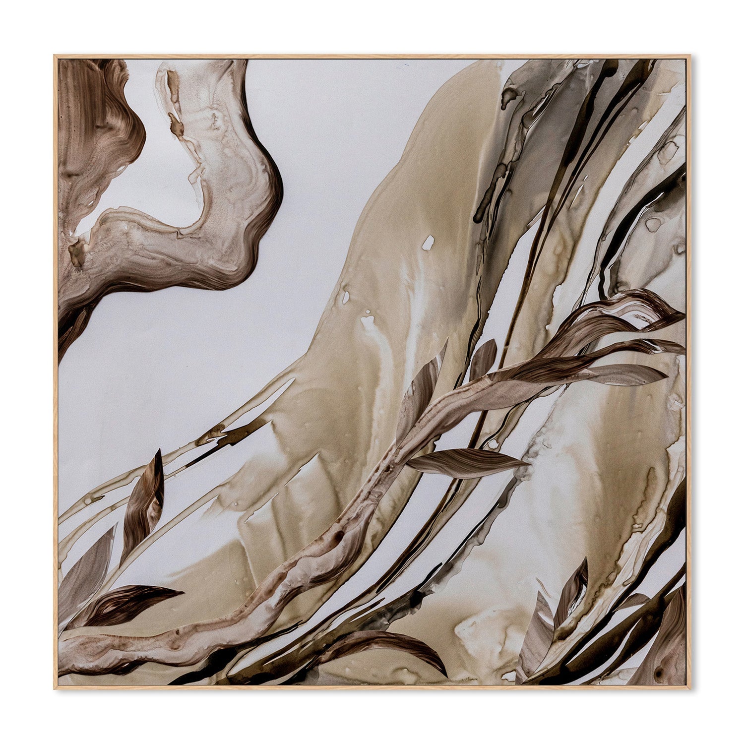 wall-art-print-canvas-poster-framed-Brown Abstract , By Amelia Aveline-4