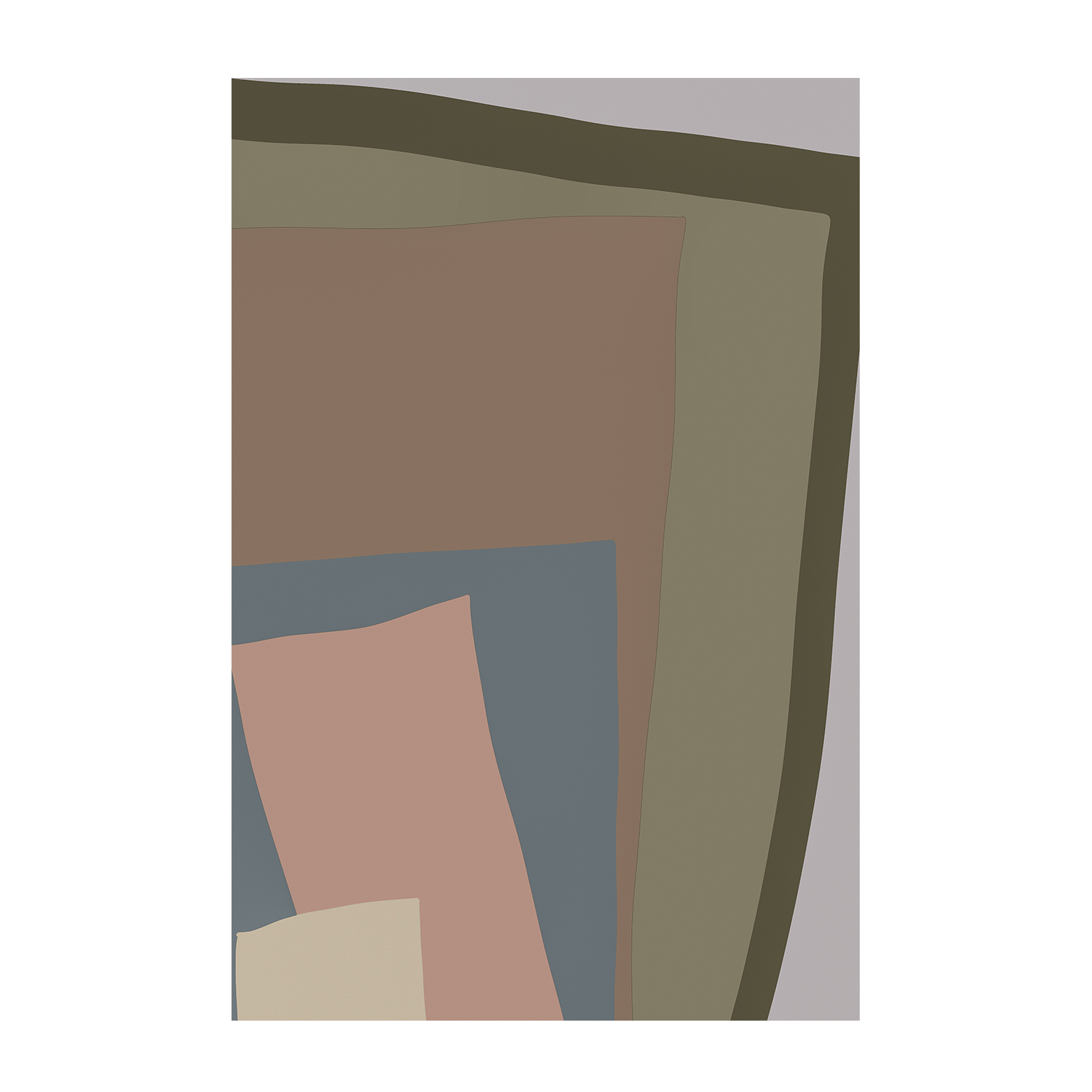 wall-art-print-canvas-poster-framed-Brown Cut Out, Style A , By JL Design-1
