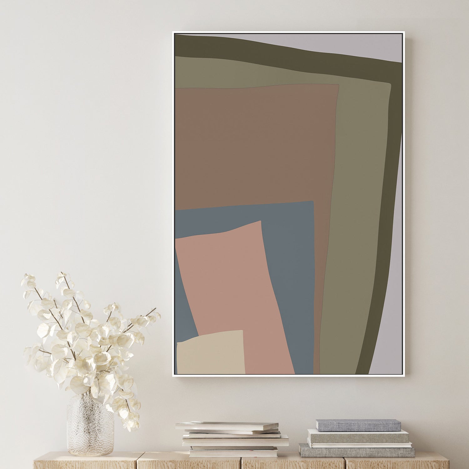wall-art-print-canvas-poster-framed-Brown Cut Out, Style A , By JL Design-2