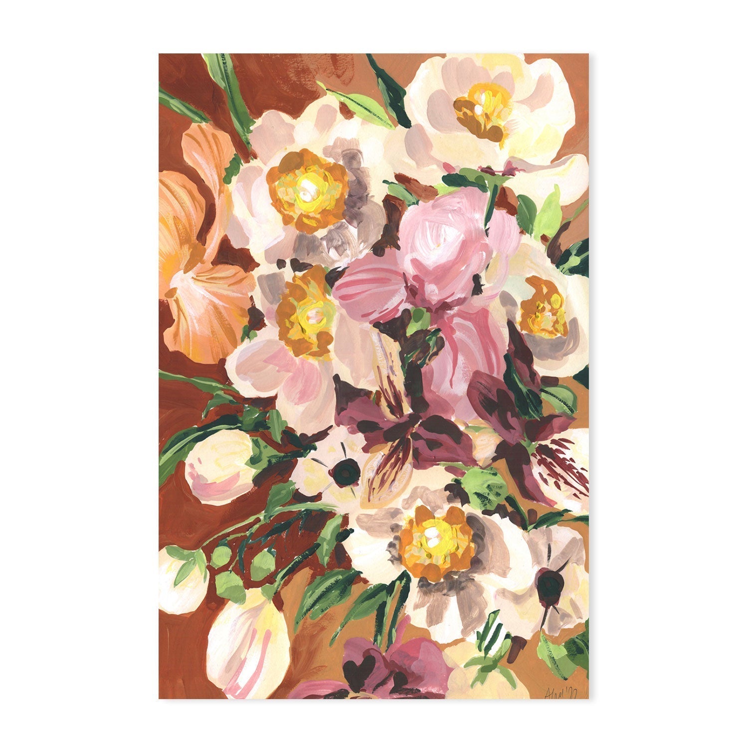 wall-art-print-canvas-poster-framed-Brown Orchids, By Ania Zwara-GIOIA-WALL-ART