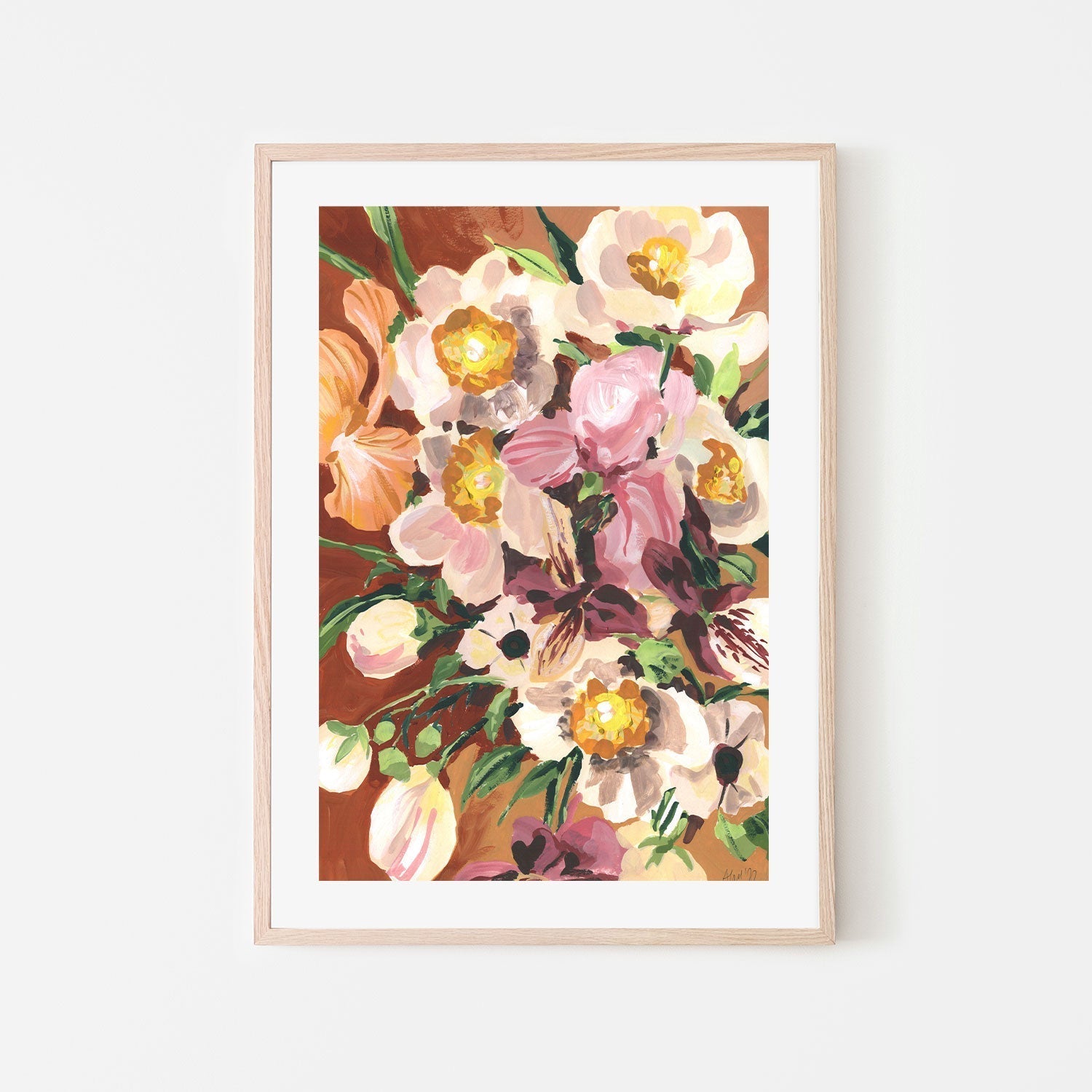 wall-art-print-canvas-poster-framed-Brown Orchids, By Ania Zwara-GIOIA-WALL-ART