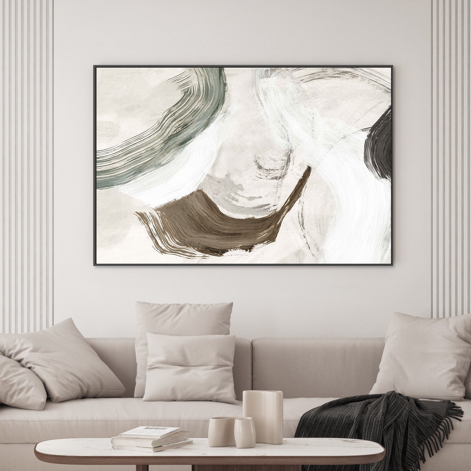 wall-art-print-canvas-poster-framed-Brushstrokes in Subtle Motion-2