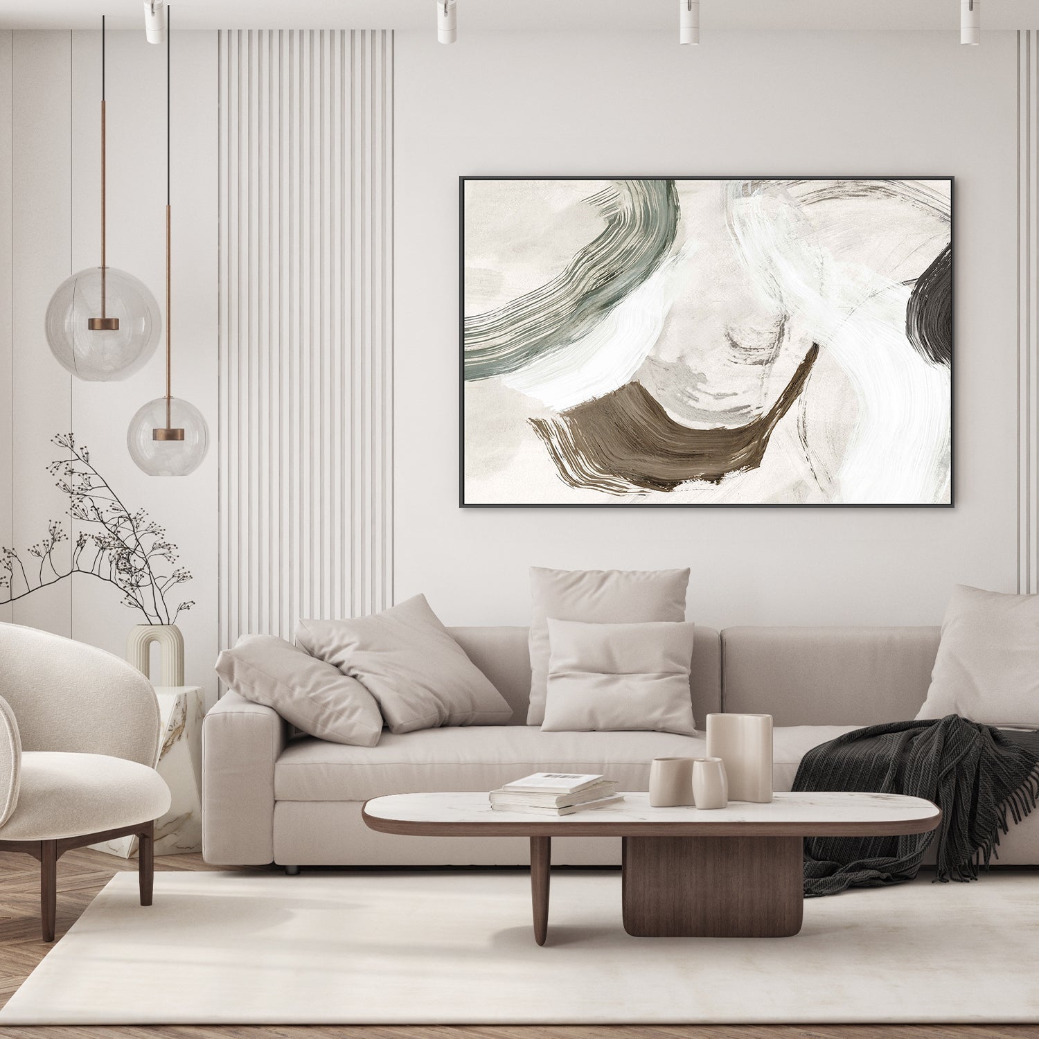 wall-art-print-canvas-poster-framed-Brushstrokes in Subtle Motion-7