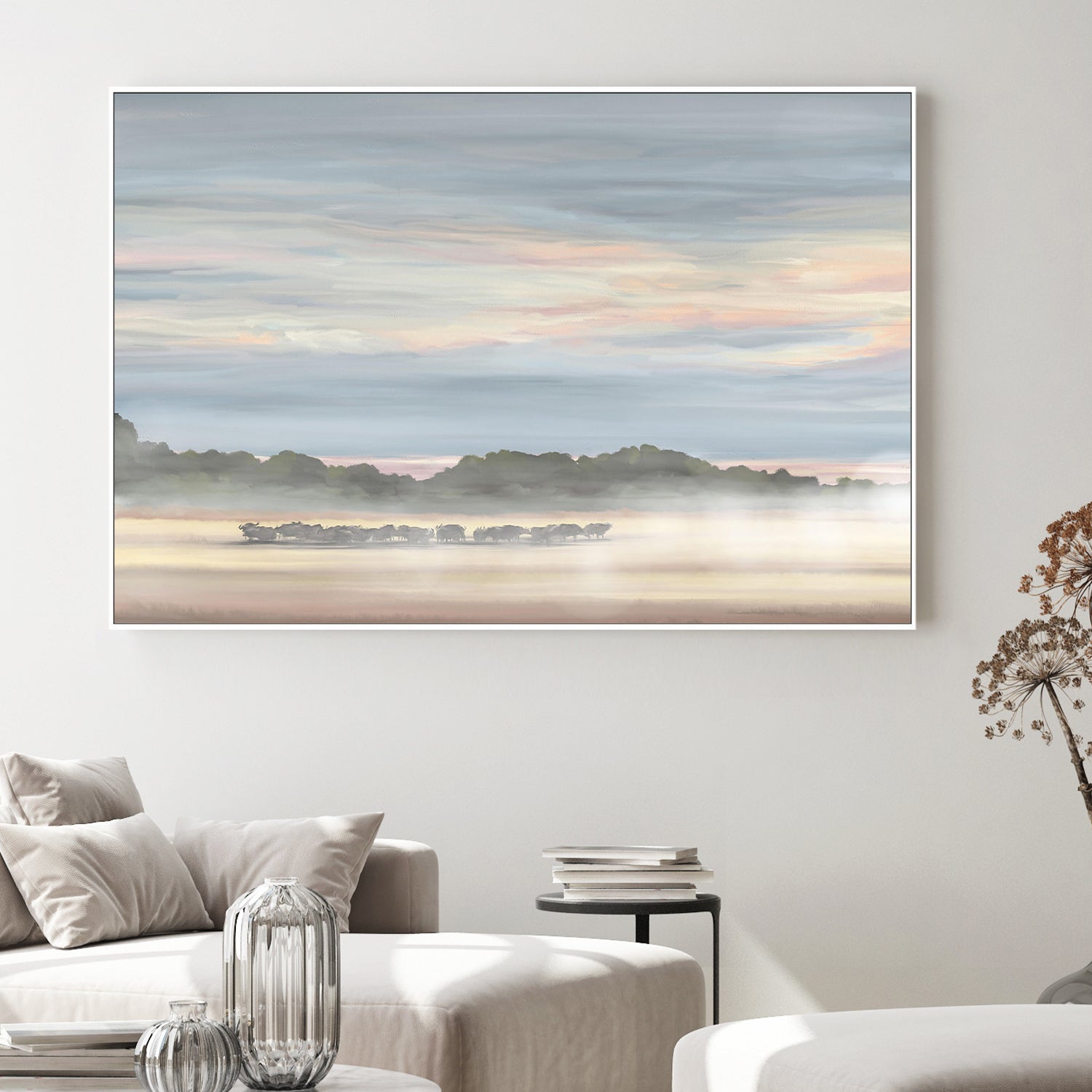 wall-art-print-canvas-poster-framed-Buffalos In Botswana , By Jenna Alheit-2