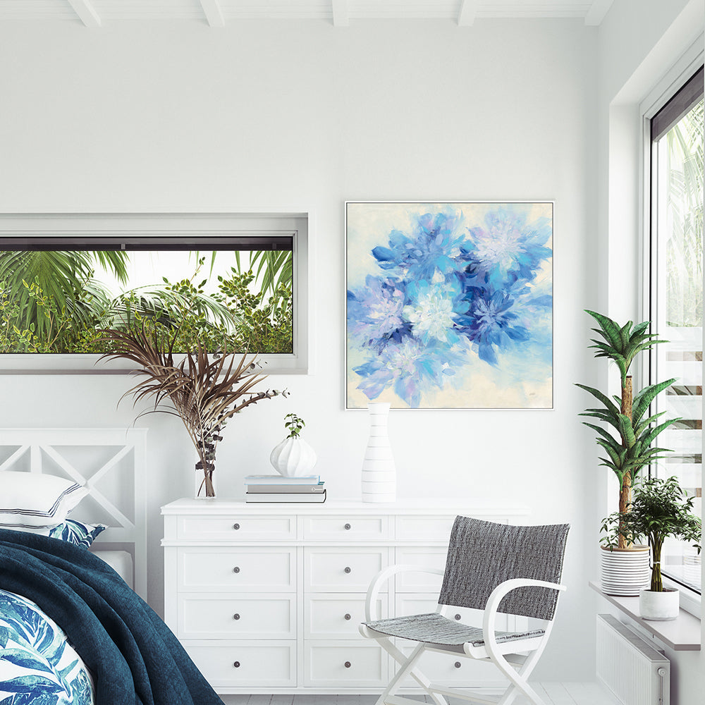 wall-art-print-canvas-poster-framed-Burst of Blue-by-Julia Purinton-Gioia Wall Art