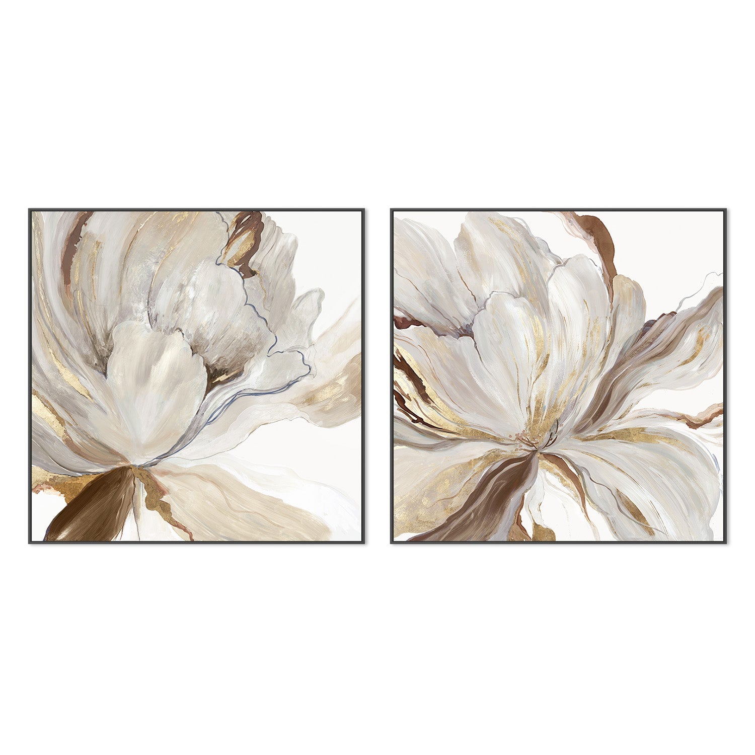 wall-art-print-canvas-poster-framed-Butterfly Flower, Style A & B, Set Of 2 , By Asia Jensen-2