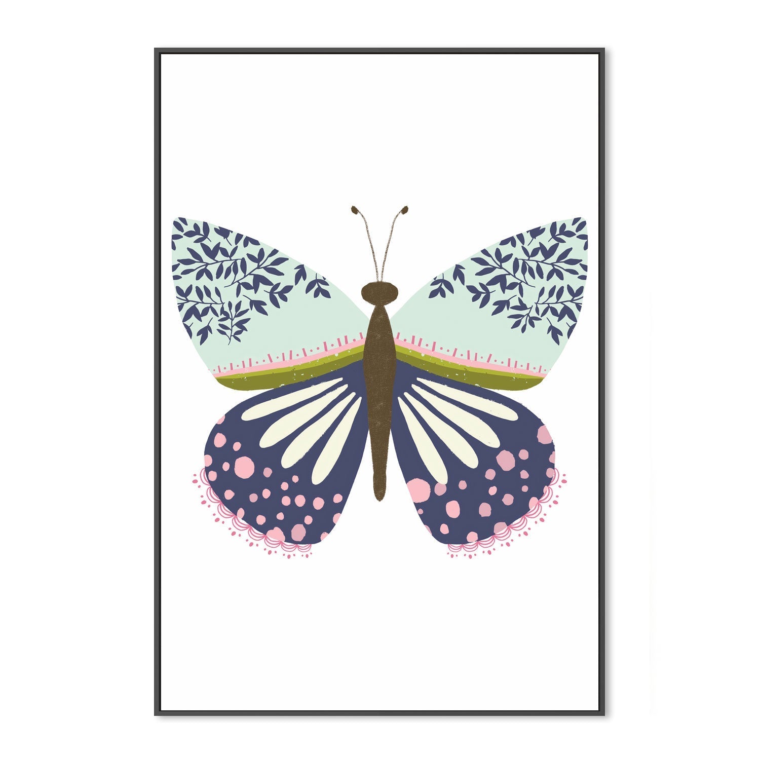 wall-art-print-canvas-poster-framed-Butterfly, Style B , By Lisa Nohren-3