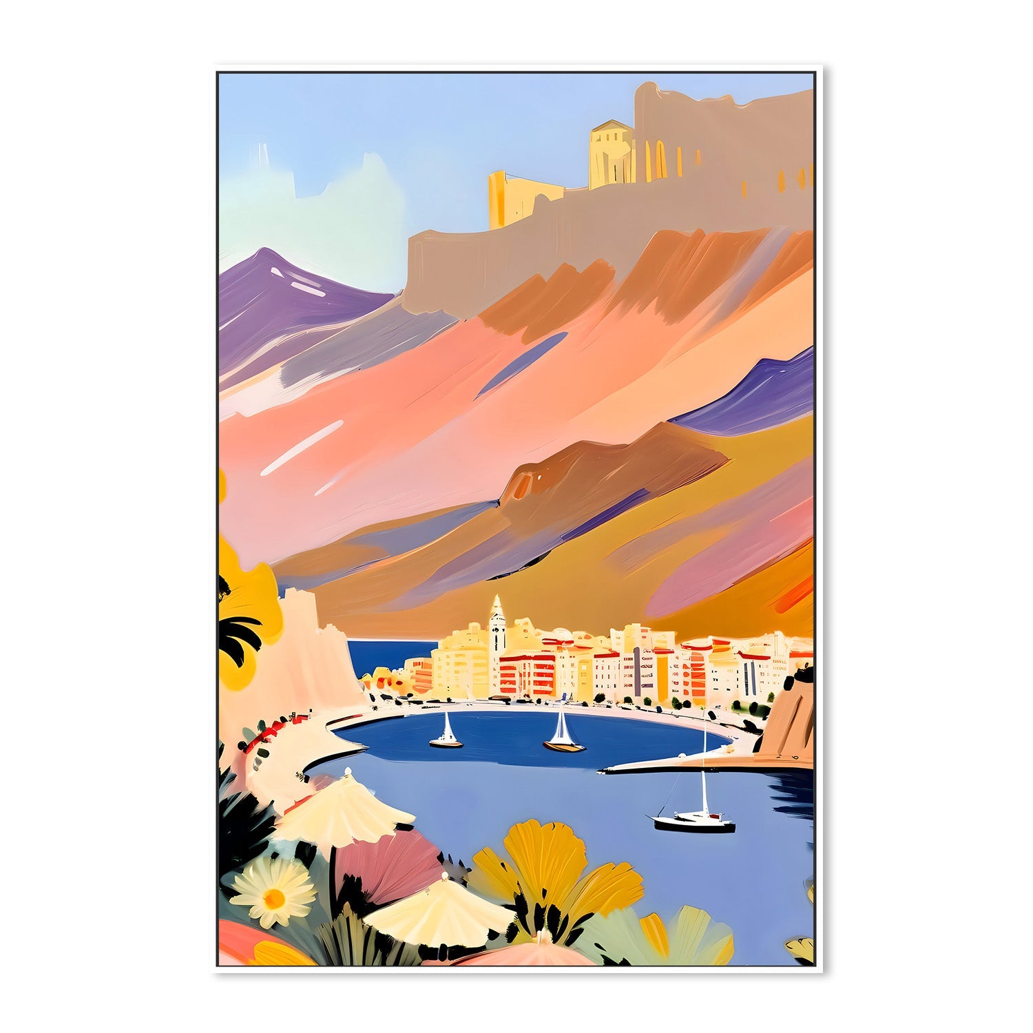 wall-art-print-canvas-poster-framed-By The Harbor-5