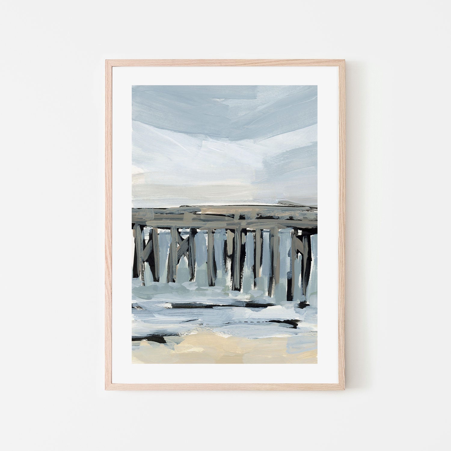 wall-art-print-canvas-poster-framed-By The Sea, Style B-by-Emily Wood-Gioia Wall Art