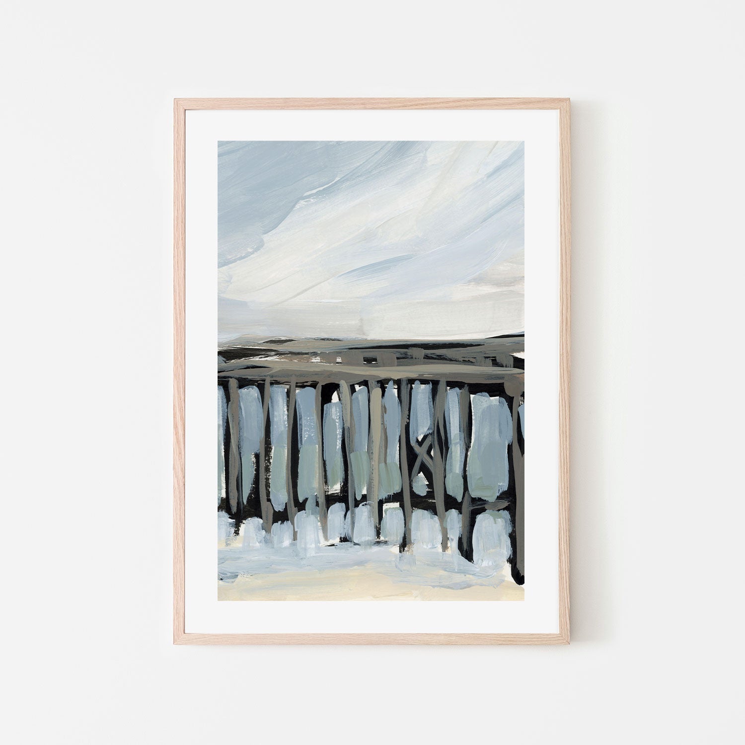 wall-art-print-canvas-poster-framed-By The Sea, Style C-by-Emily Wood-Gioia Wall Art