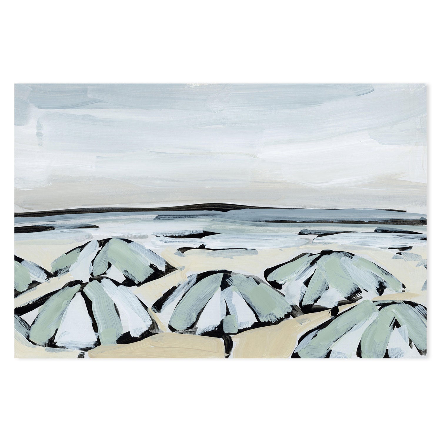 wall-art-print-canvas-poster-framed-By The Sea, Style I, J & K, Set Of 3-by-Emily Wood-Gioia Wall Art