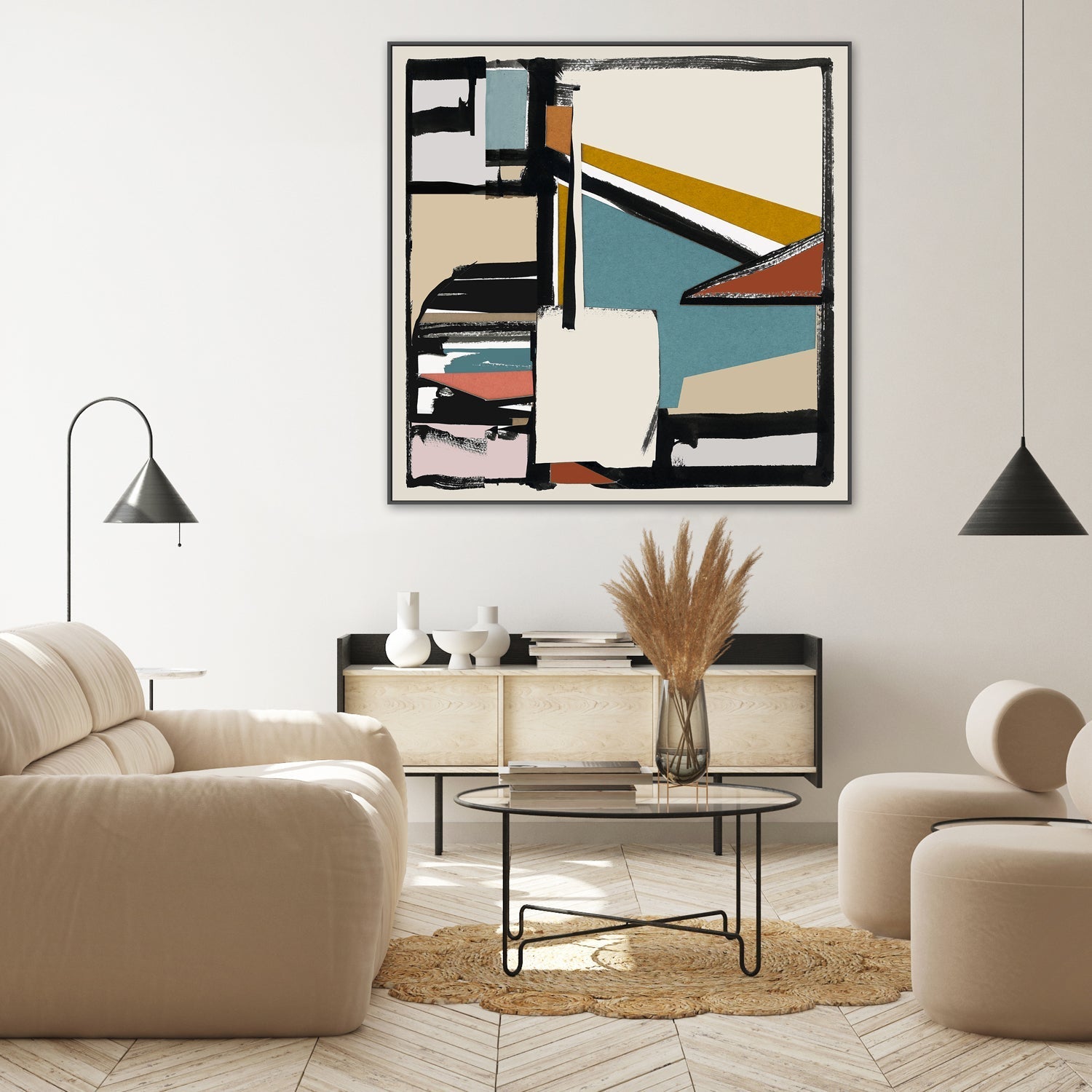 wall-art-print-canvas-poster-framed-C Black and Tan, Style A, By Cartissi , By cartissi , By cartissi-2